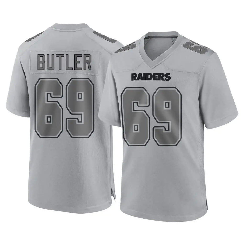 Parkc LV.Raiders #69 Adam Butler Player Gray Atmosphere Fashion Limited Game Stitched Jerseys
