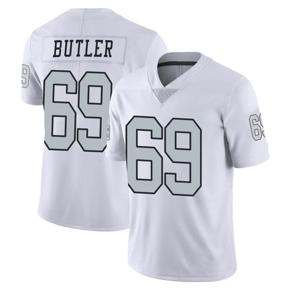 Parkc LV.Raiders #69 Adam Butler Player White Limited Color Rush Home Game Stitched Jerseys