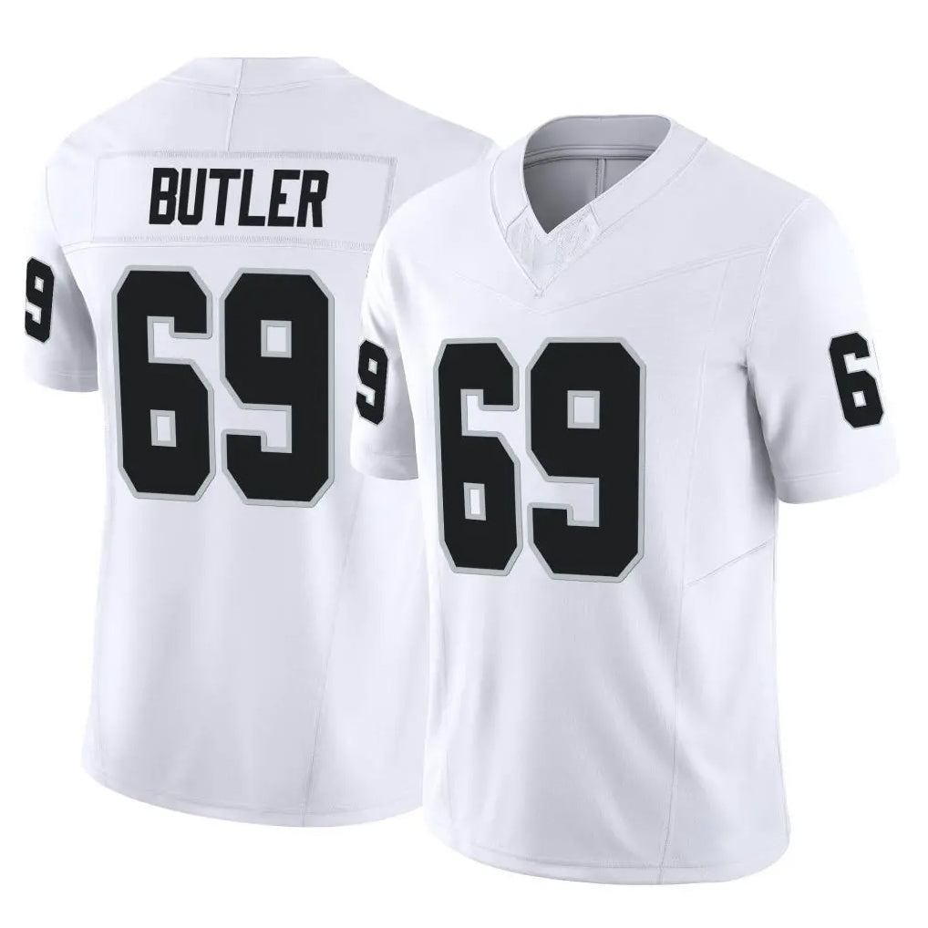 Parkc LV.Raiders #69 Adam Butler Player White Limited Vapor F.U.S.E. Home Game Stitched Jerseys