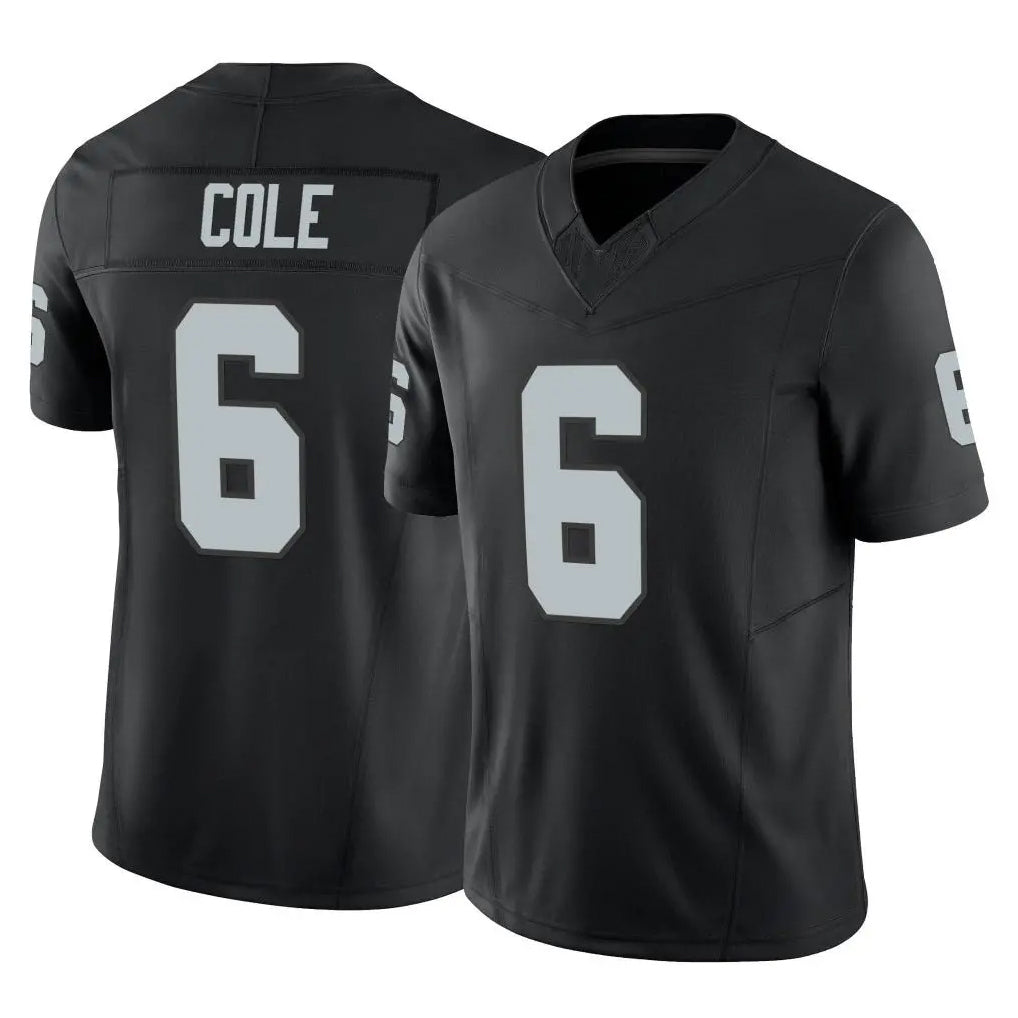 Parkc LV.Raiders #6 A.J. Cole Player Black Limited Vapor F.U.S.E. Home Game Stitched Jerseys