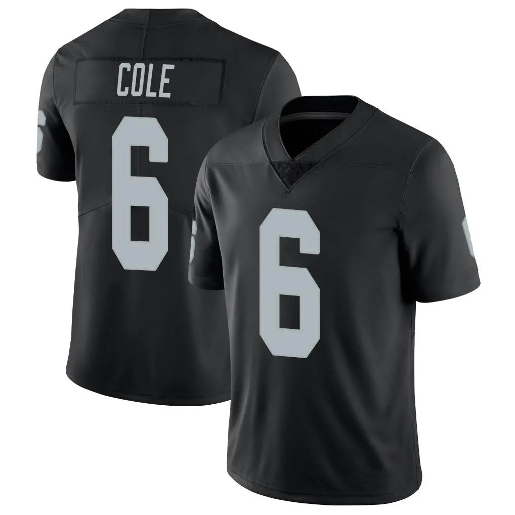 Parkc LV.Raiders #6 A.J. Cole Player Black Limited Vapor Untouchable Home Game Stitched Jerseys