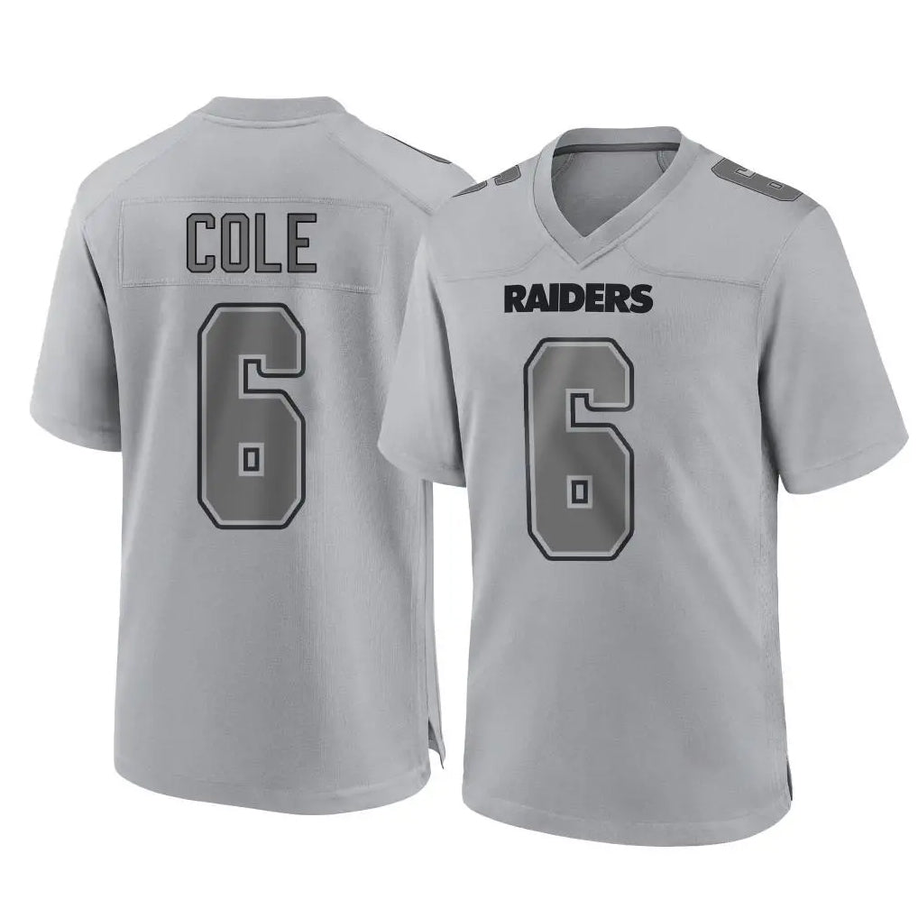 Parkc LV.Raiders #6 A.J. Cole Player Gray Atmosphere Fashion Limited Game Stitched Jerseys