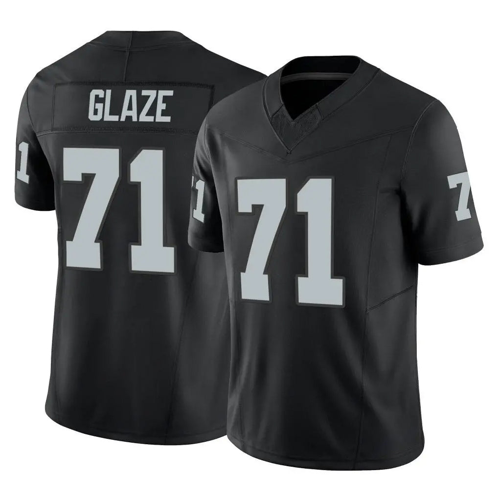 Parkc LV.Raiders #71 DJ Glaze Player Black Limited Vapor F.U.S.E. Home Game Stitched Jerseys