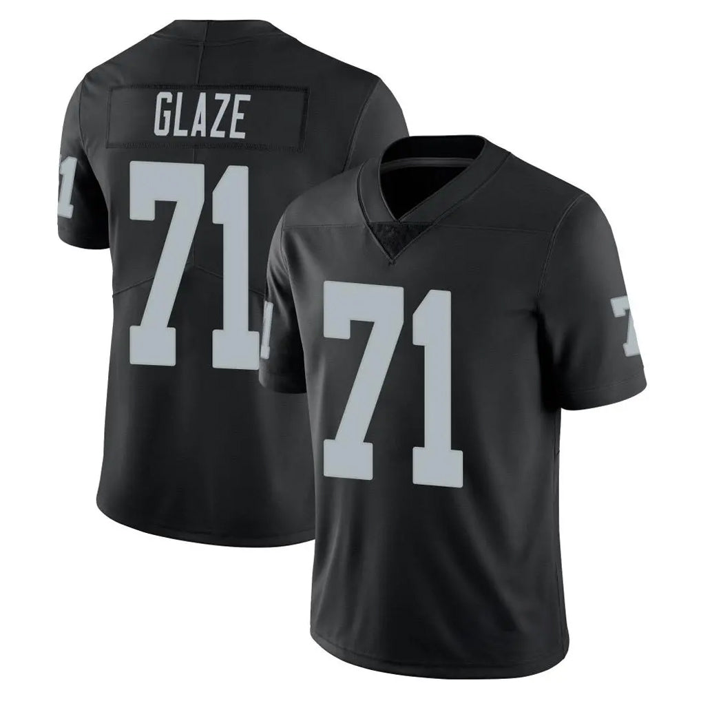 Parkc LV.Raiders #71 DJ Glaze Player Black Limited Vapor Untouchable Home Game Stitched Jerseys