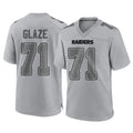 Parkc LV.Raiders #71 DJ Glaze Player Gray Atmosphere Fashion Limited Game Stitched Jerseys