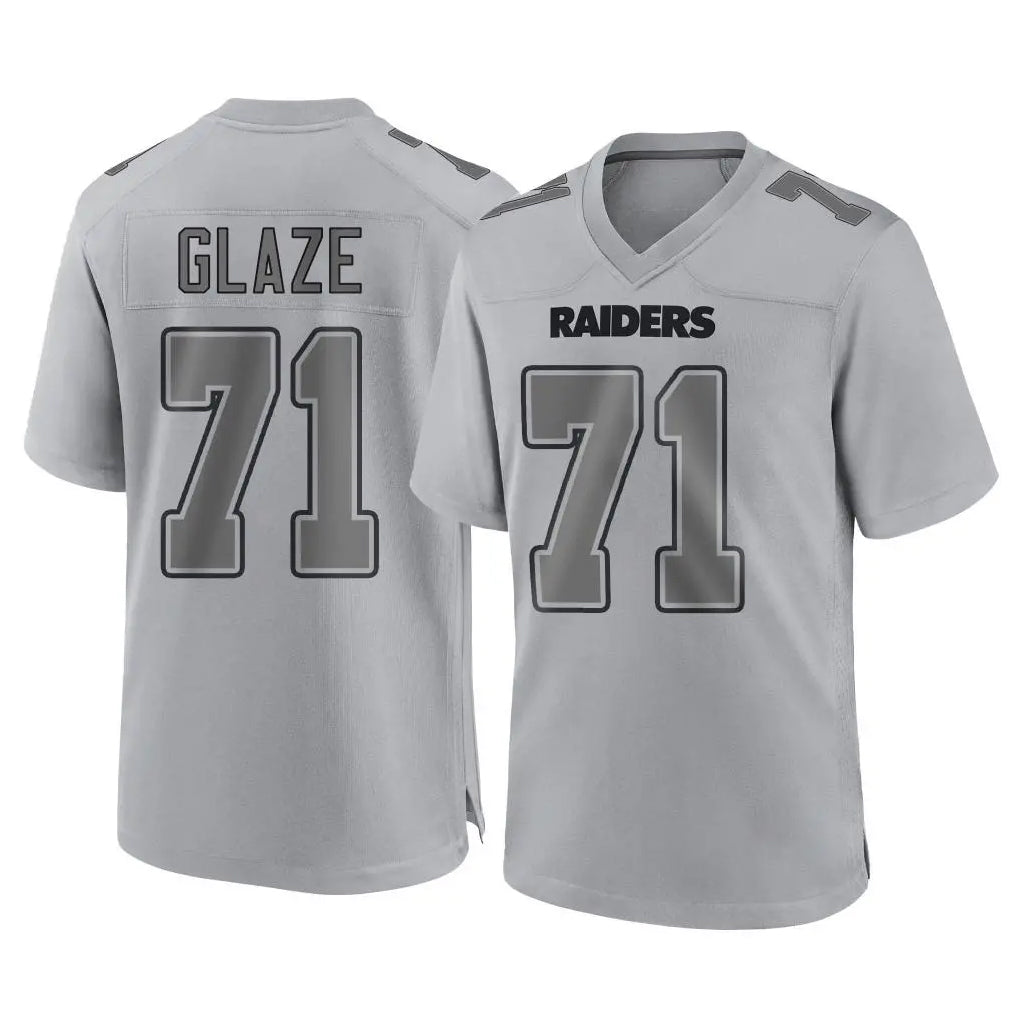 Parkc LV.Raiders #71 DJ Glaze Player Gray Atmosphere Fashion Limited Game Stitched Jerseys