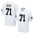 Parkc LV.Raiders #71 DJ Glaze Player White Home Game Stitched Jerseys