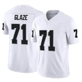 Parkc LV.Raiders #71 DJ Glaze Player White Limited Vapor F.U.S.E. Home Game Stitched Jerseys