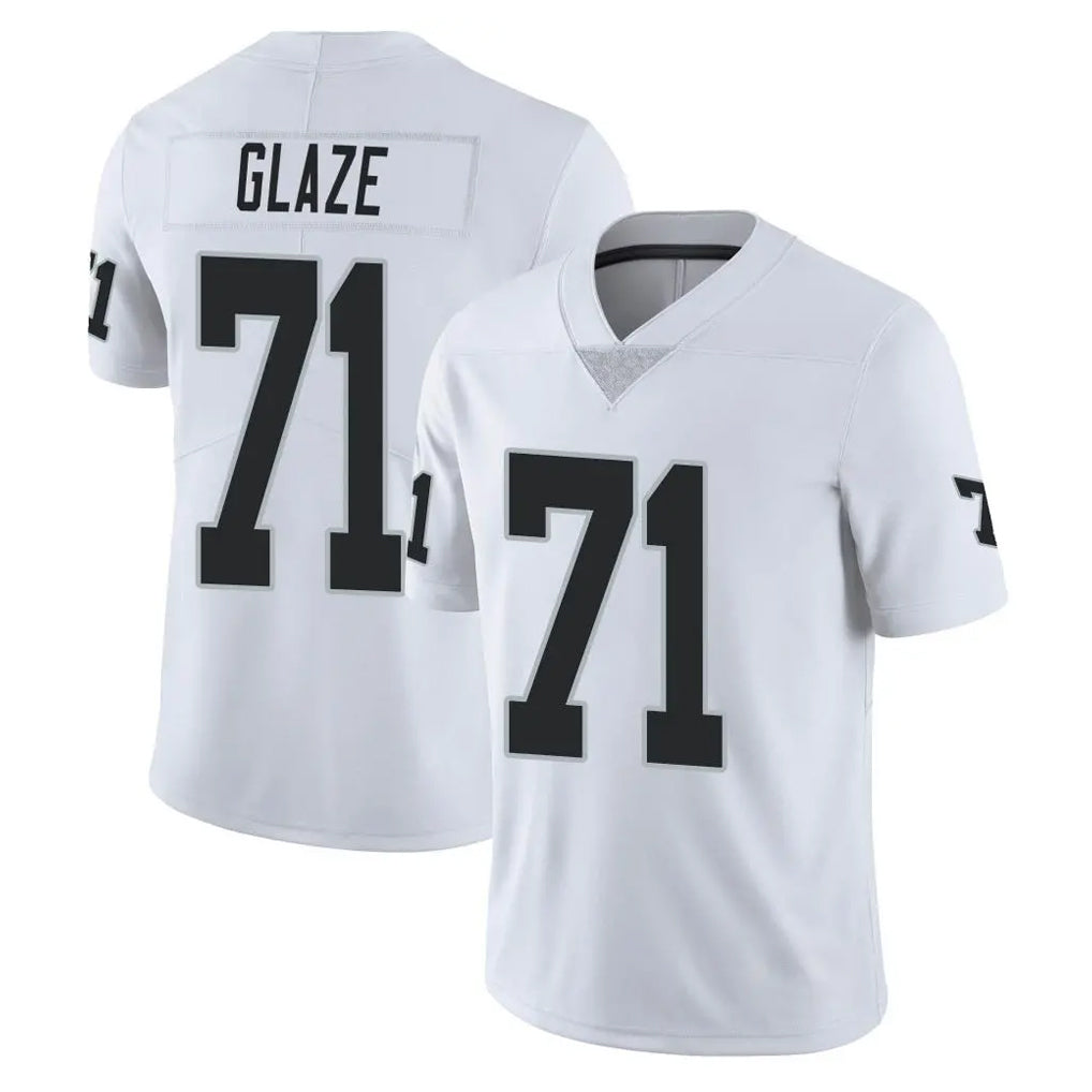 Parkc LV.Raiders #71 DJ Glaze Player White Limited Vapor Untouchable Home Game Stitched Jerseys
