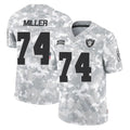 Parkc LV.Raiders #74 Kolton Miller Player Arctic Camo Salute To Service Limited Game Stitched Jerseys