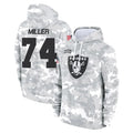 Parkc LV.Raiders #74 Kolton Miller Player Arctic Camo Salute to Service Hoodies Limited Game Stitched Jerseys
