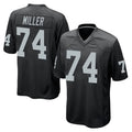 Parkc LV.Raiders #74 Kolton Miller Player Black Home Game Stitched Jerseys