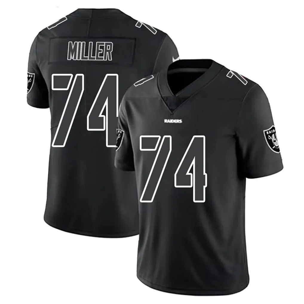 Parkc LV.Raiders #74 Kolton Miller Player Black Limited Black Impact Home Game Stitched Jerseys