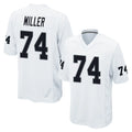 Parkc LV.Raiders #74 Kolton Miller Player White Home Game Stitched Jerseys
