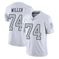 Parkc LV.Raiders #74 Kolton Miller Player White Limited Color Rush Home Game Stitched Jerseys