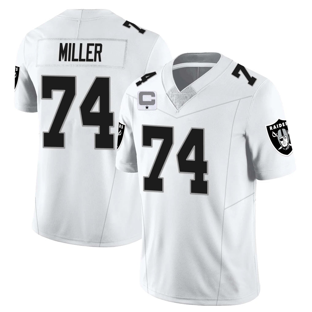 Parkc LV.Raiders #74 Kolton Miller Player White Vapor Limited Elite Home Game Stitched Jerseys
