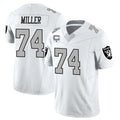 Parkc LV.Raiders #74 Kolton Miller Player White Vapor Limited Home Game Stitched Jerseys
