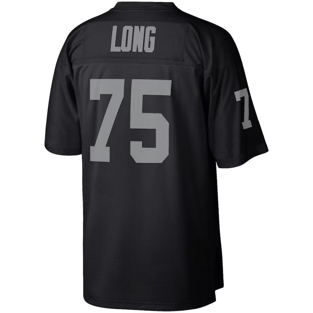 Parkc LV.Raiders #75 Howie Long Mitchell & Ness Black Retired Player Legacy Replica Jersey