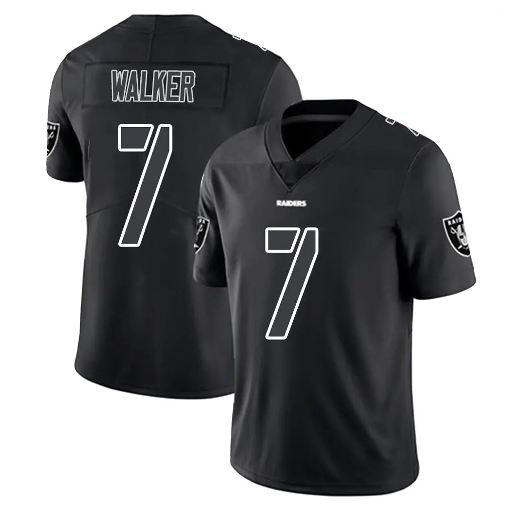 Parkc LV.Raiders #7 Quay Walker Player Black Limited Black Impact Home Game Stitched Jerseys