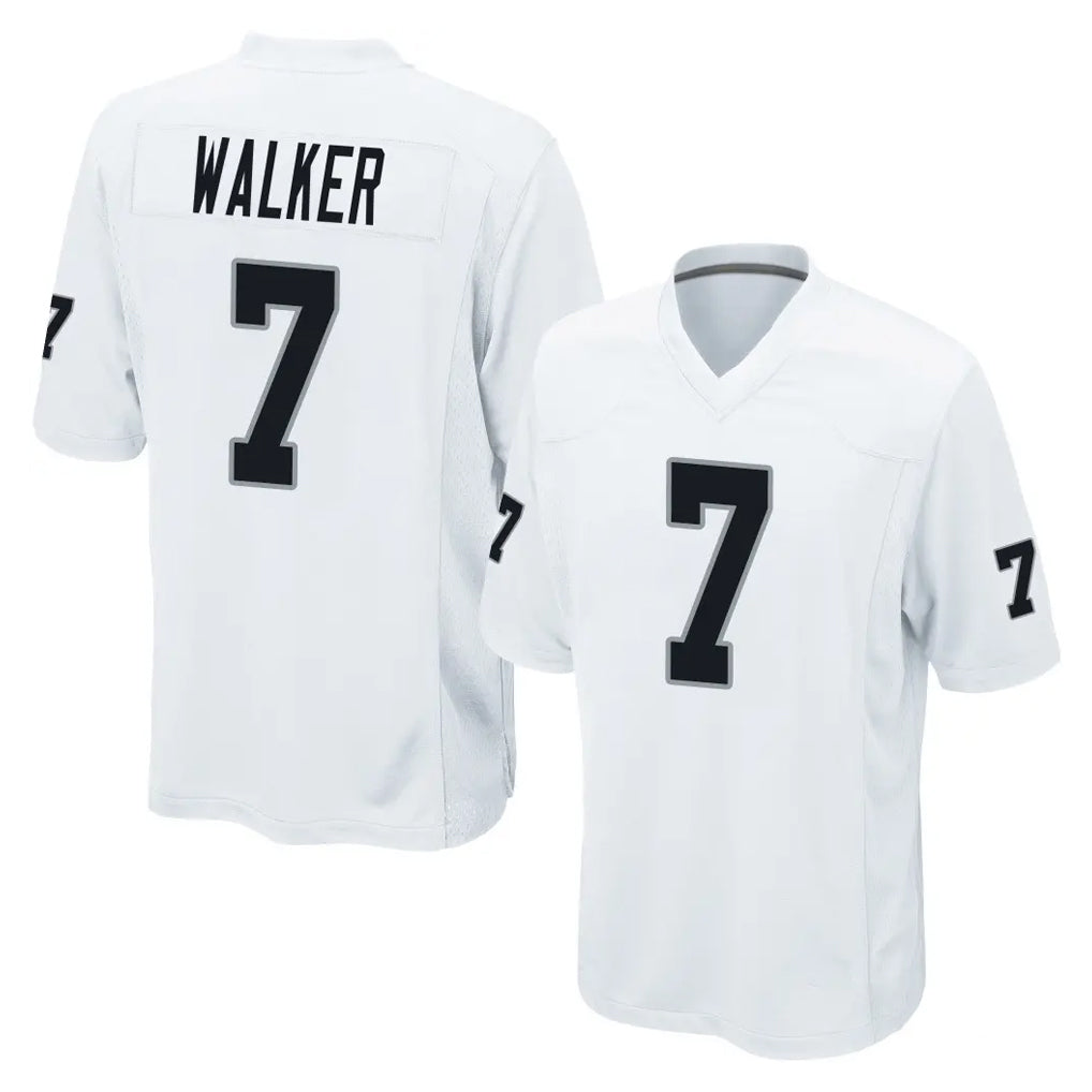Parkc LV.Raiders #7 Quay Walker Player White Home Game Stitched Jerseys