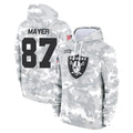 Parkc LV.Raiders #87 Michael Mayer Player Arctic Camo Salute to Service Hoodies Limited Game Stitched Jerseys