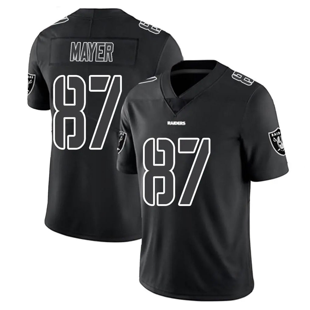 Parkc LV.Raiders #87 Michael Mayer Player Black Limited Black Impact Home Game Stitched Jerseys
