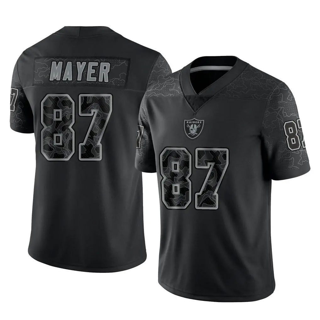Parkc LV.Raiders #87 Michael Mayer Player Black Reflective Limited Game Stitched Jerseys