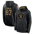 Parkc LV.Raiders #87 Michael Mayer Player Black Salute to Service Hoodies Limited Game Stitched Jerseys