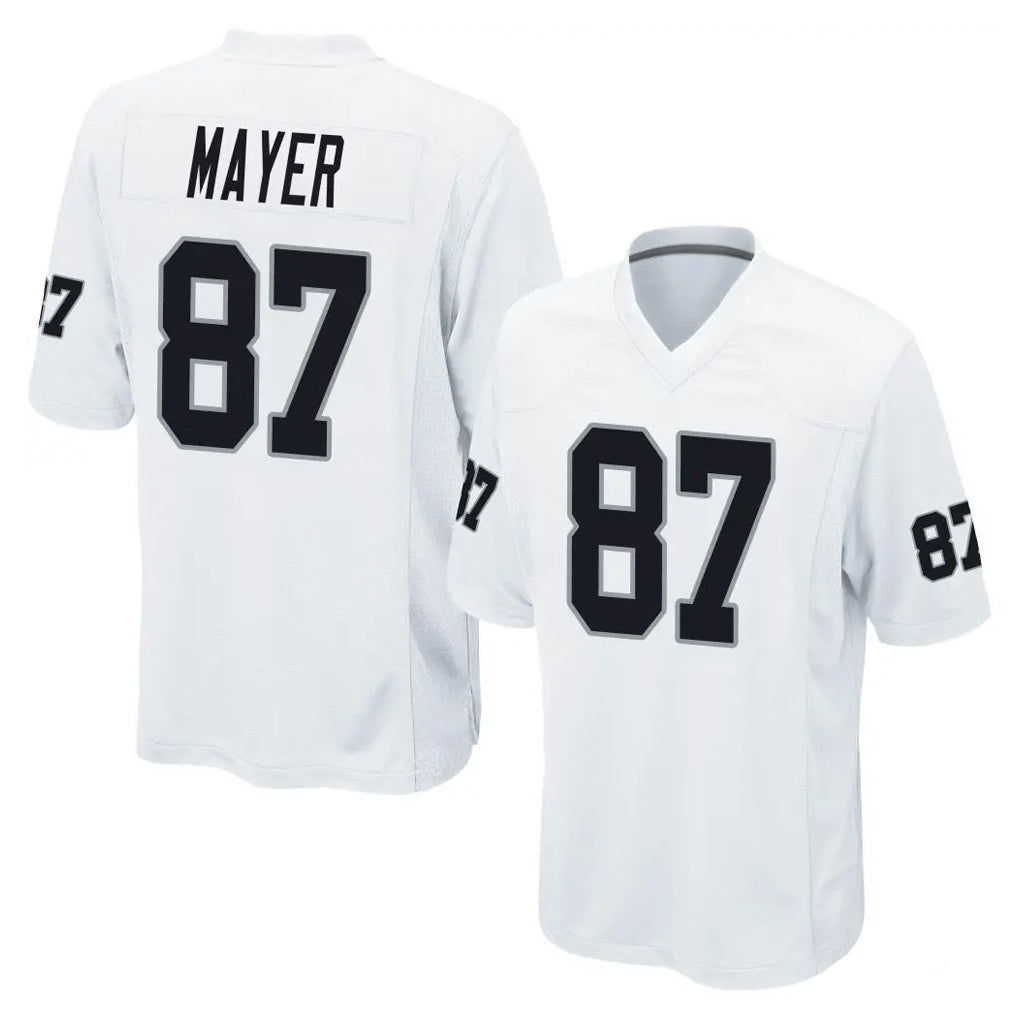 Parkc LV.Raiders #87 Michael Mayer Player White Home Game Stitched Jerseys