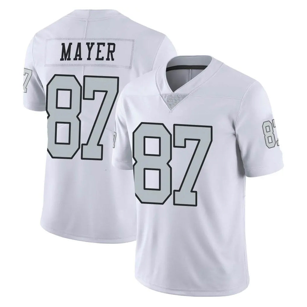 Parkc LV.Raiders #87 Michael Mayer Player White Limited Color Rush Home Game Stitched Jerseys