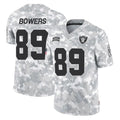 Parkc LV.Raiders #89 Brock Bowers Player Arctic Camo Salute To Service Limited Game Stitched Jerseys