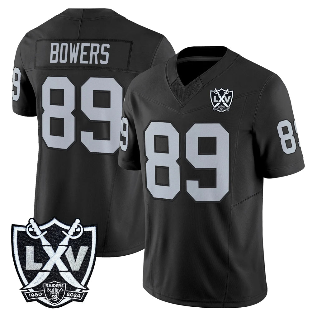 Parkc LV.Raiders #89 Brock Bowers Player Black 2026 Vapor Limited Home Game Stitched Jerseys