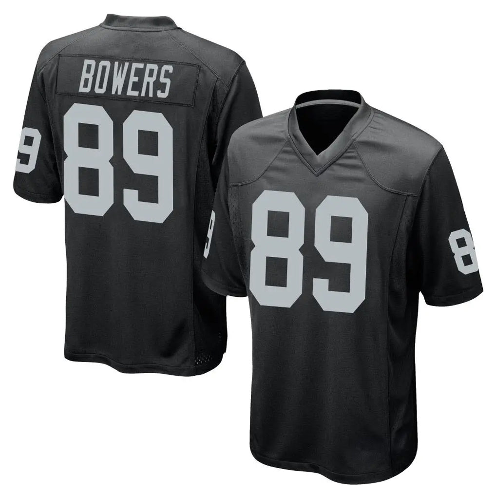 Parkc LV.Raiders #89 Brock Bowers Player Black Home Game Stitched Jerseys