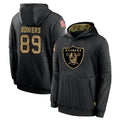 Parkc LV.Raiders #89 Brock Bowers Player Black Salute to Service Hoodies Limited Game Stitched Jerseys