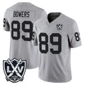 Parkc LV.Raiders #89 Brock Bowers Player Gray 2026 Vapor Limited Home Game Stitched Jerseys