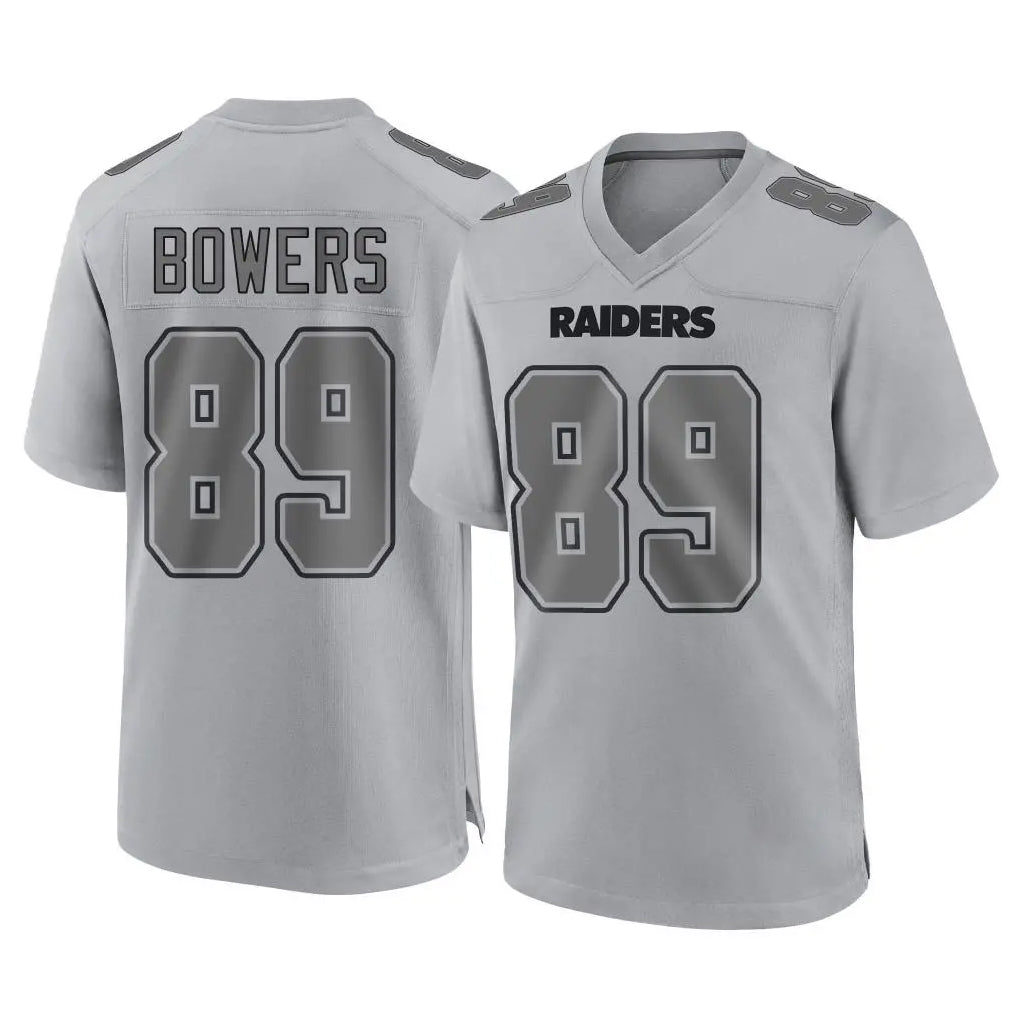 Parkc LV.Raiders #89 Brock Bowers Player Gray Atmosphere Fashion Limited Game Stitched Jerseys