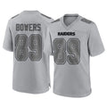 Parkc LV.Raiders #89 Brock Bowers Player Gray Atmosphere Fashion Limited Game Stitched Jerseys
