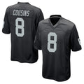 Parkc LV.Raiders #8 Kirk Cousins Player Black Home Game Stitched Jerseys