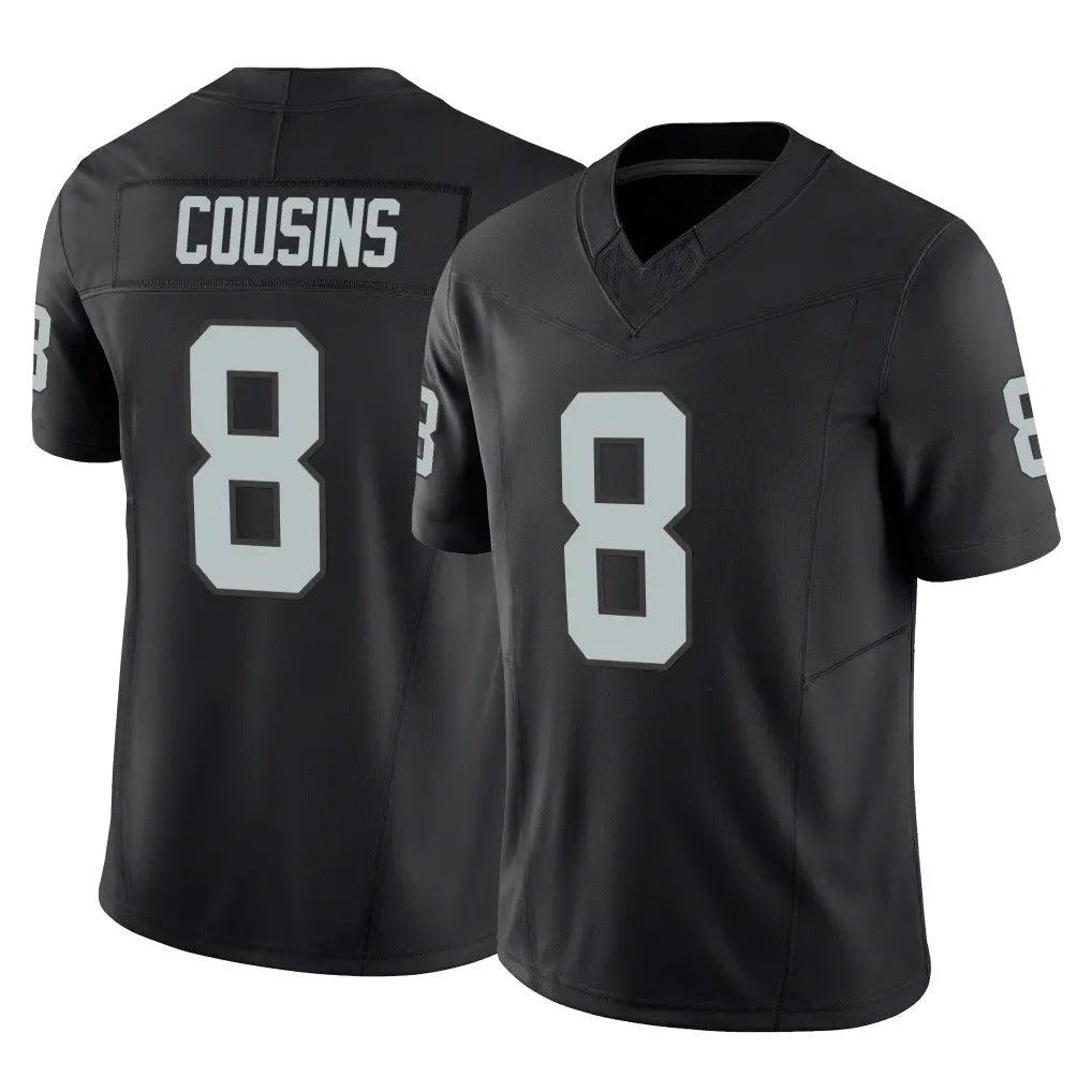 Parkc LV.Raiders #8 Kirk Cousins Player Black Limited Vapor F.U.S.E. Home Game Stitched Jerseys