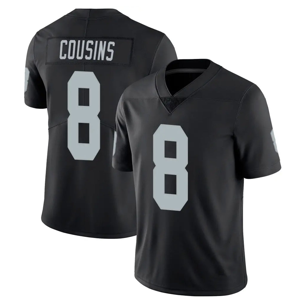 Parkc LV.Raiders #8 Kirk Cousins Player Black Limited Vapor Untouchable Home Game Stitched Jerseys