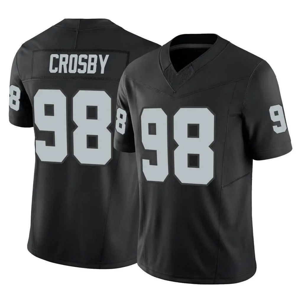 Parkc LV.Raiders #98 Maxx Crosby Player Black Limited Vapor F.U.S.E. Home Game Stitched Jerseys