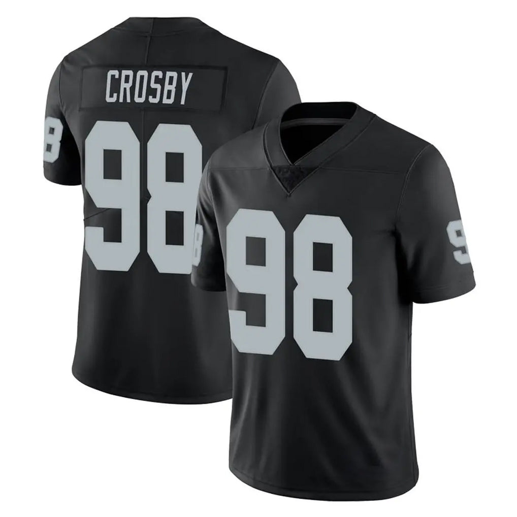 Parkc LV.Raiders #98 Maxx Crosby Player Black Limited Vapor Untouchable Home Game Stitched Jerseys