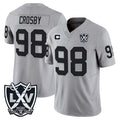 Parkc LV.Raiders #98 Maxx Crosby Player Gray 2026 Vapor Limited Home Game Stitched Jerseys