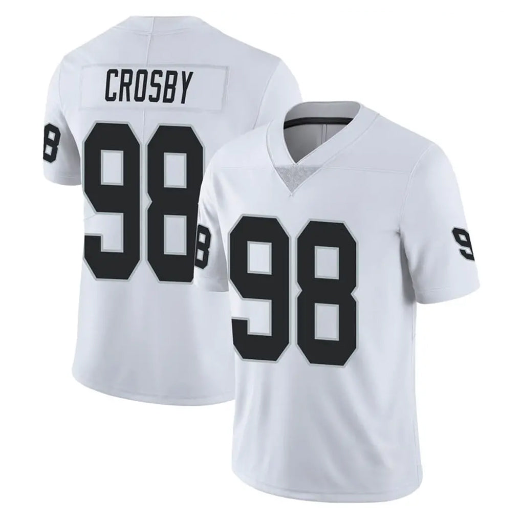 Parkc LV.Raiders #98 Maxx Crosby Player White Limited Vapor Untouchable Home Game Stitched Jerseys