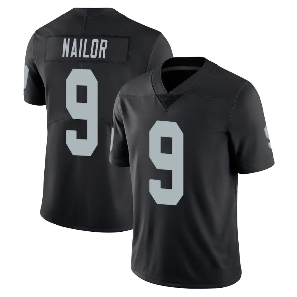 Parkc LV.Raiders #9 Jalen Nailor Player Black Limited Vapor Untouchable Home Game Stitched Jerseys