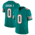 Parkc M.Dolphins #0 Ollie Gordon II Player Aqua Limited Alternate Vapor Untouchable Home Game Stitched Jerseys