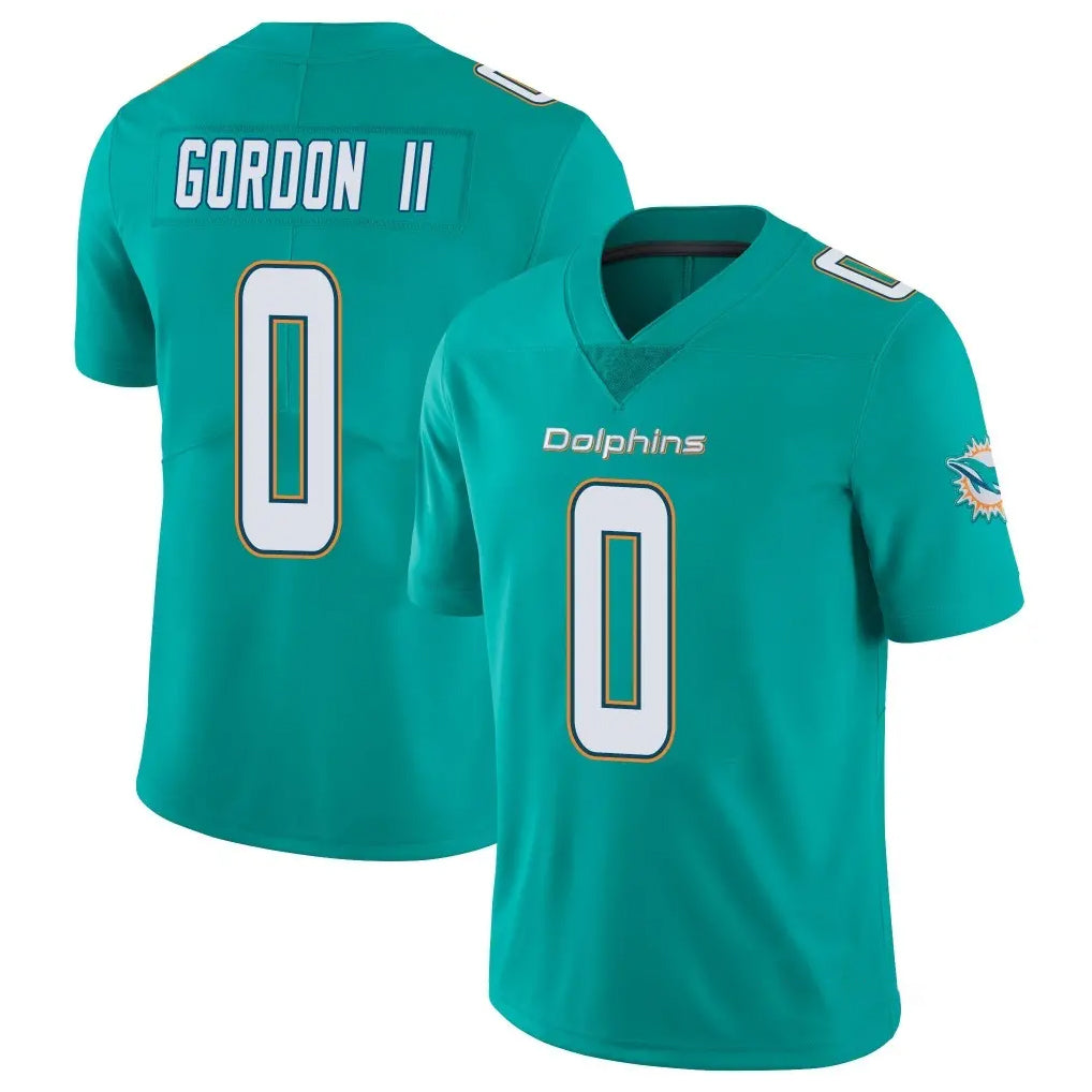 Parkc M.Dolphins #0 Ollie Gordon II Player Aqua Limited Vapor Untouchable Home Game Stitched Jerseys