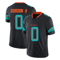 Parkc M.Dolphins #0 Ollie Gordon II Player Black Limited Pitch Rivalries Collection Home Game Stitched Jerseys