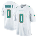 Parkc M.Dolphins #0 Ollie Gordon II Player White Home Game Stitched Jerseys