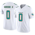 Parkc M.Dolphins #0 Ollie Gordon II Player White Limited Vapor F.U.S.E. Home Game Stitched Jerseys